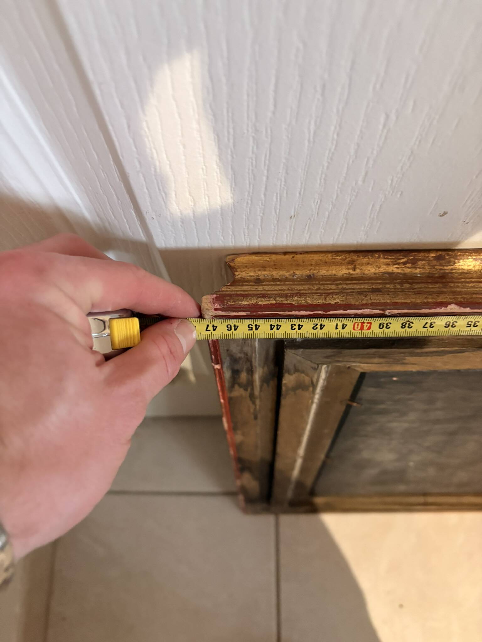 Oil Painting on Wood Panel with Golden Frame, English Hunting Dog