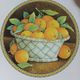 Vintage pie dish in majolica