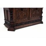 Carved sideboard, France, around 1880.