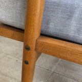 Pair armchairs compass feet, 1960