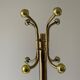 Free-standing coat rack in plexiglass with a marble base, 1960s, Germany.
