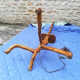 Wooden floor lamp