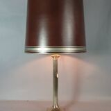 Ancienne lampe style Louis XVI bronze à poser + abat-jour 69 cm S 806