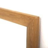 Scandinavian oak mirror, 127x50cm, Sweden, 1960