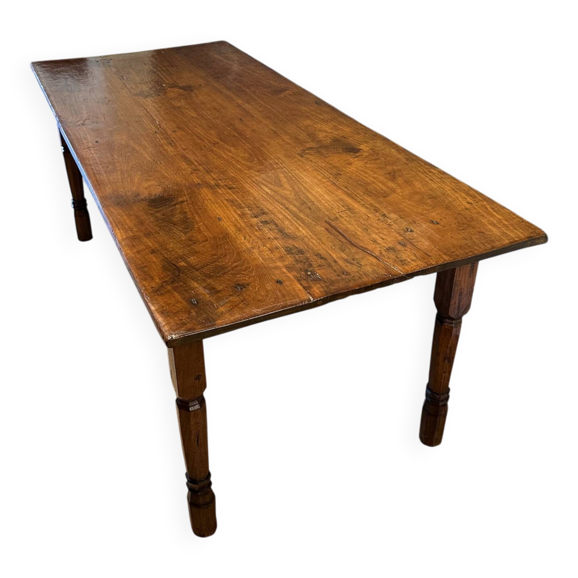 Table de ferme coloniale antique