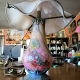 Large mushroom lamp in glass paste by Pascal GUYOT