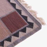 Tapis Kilim vintage à carreaux