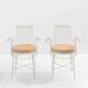 Mathieu Matégot paire de chaises Cap d’Ail 1950s