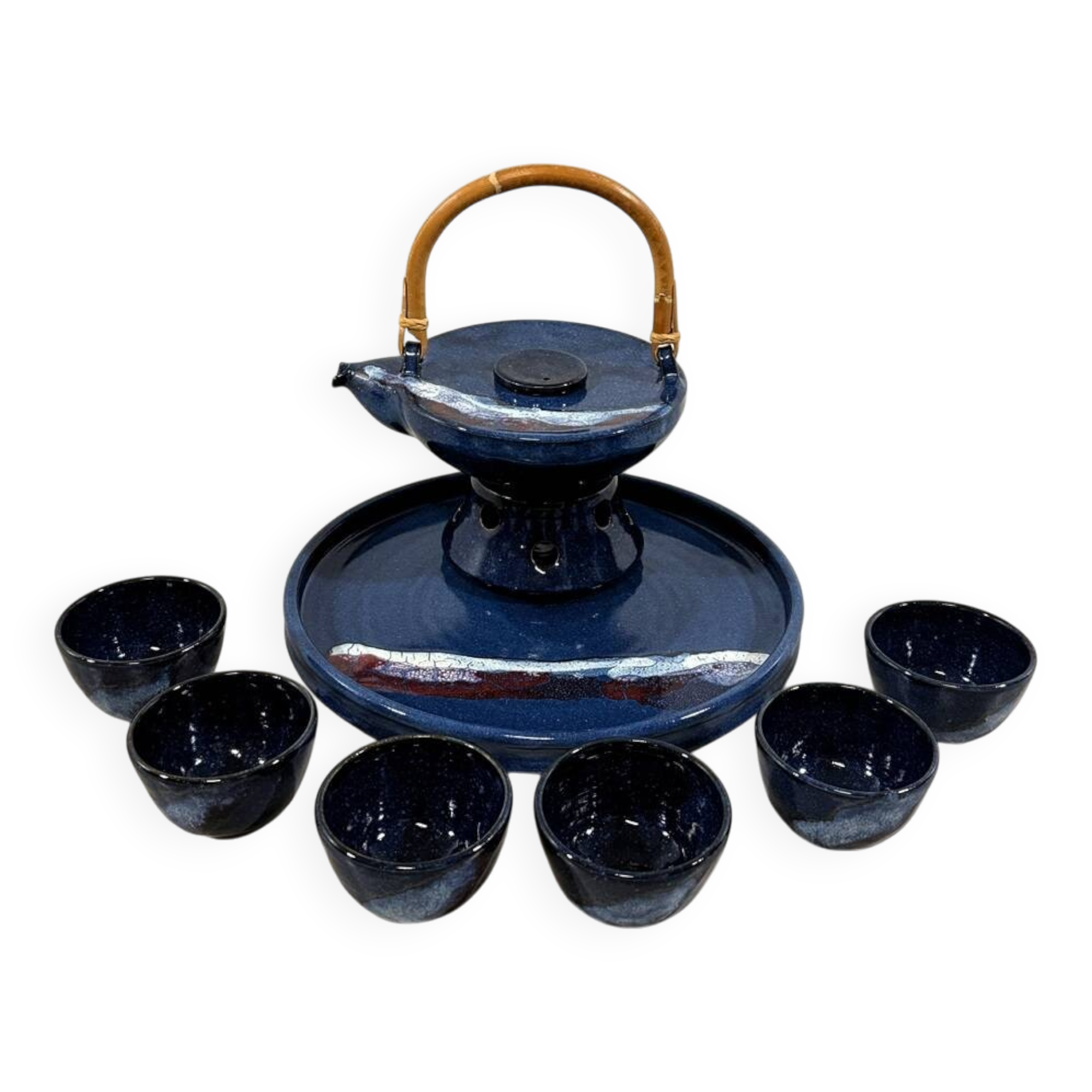 Pottery tea set Unica 1980’s