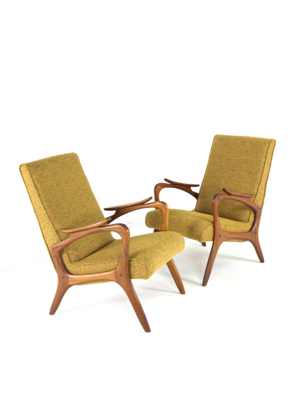 Armchair 'Rondeling'  yellow | 2 pieces in stock - dutch mid century modern