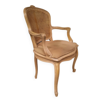 Fauteuil canné style Louis XVI