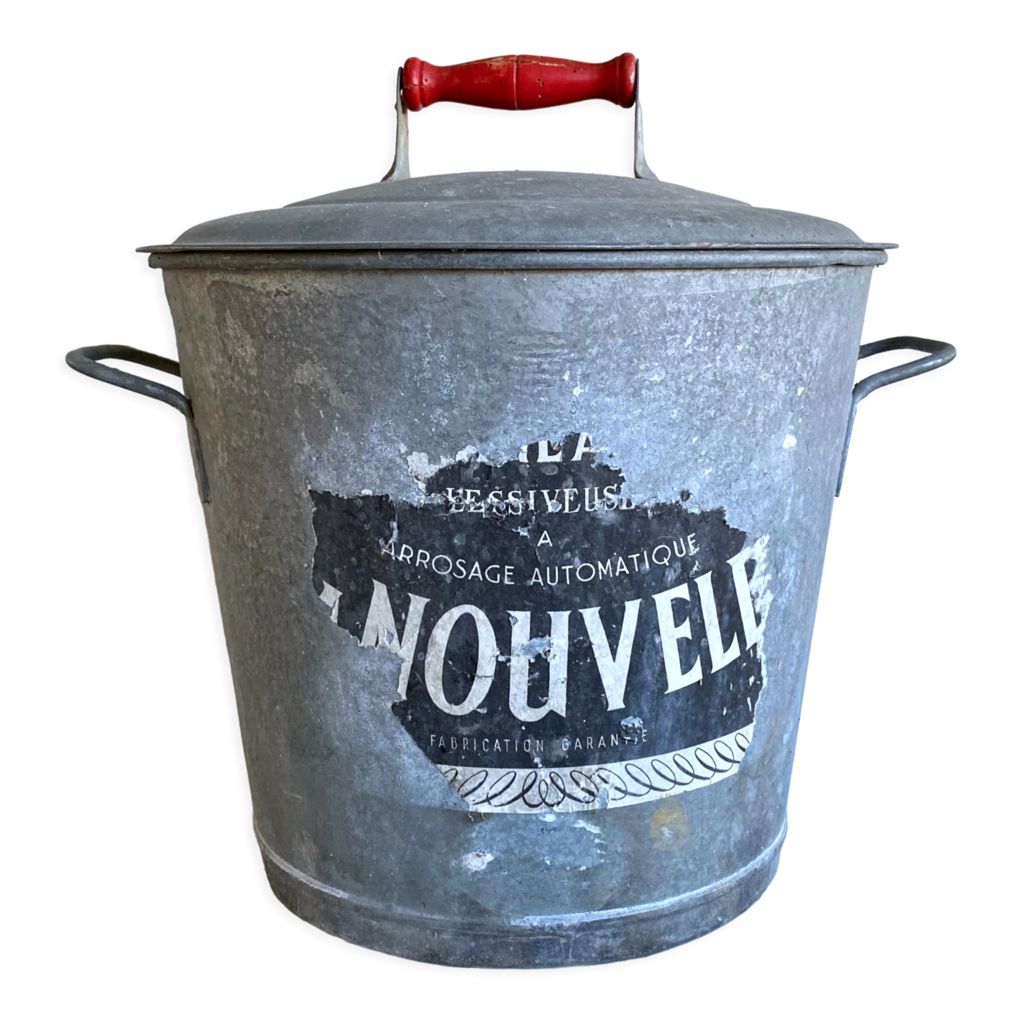 Old zinc washing machine