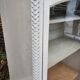 Old grey patinated showcase