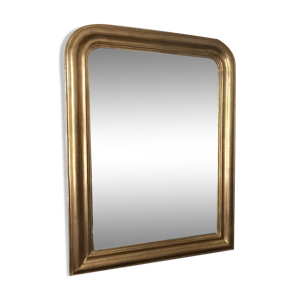 Miroir Louis-philippe-philippe doré à la feuille 86 x 65 cm