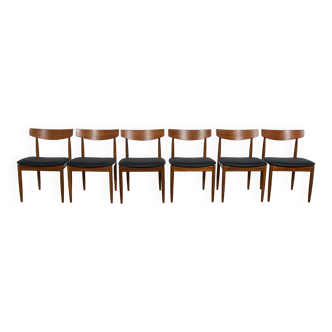 Chaises de Salle à Manger Mid-Century en Teck par Ib Kofod Larsen pour G-Plan, 1960s, Grande-Bretagne, Set de 6