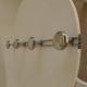 Vintage chrome wall coat rack from the 70s