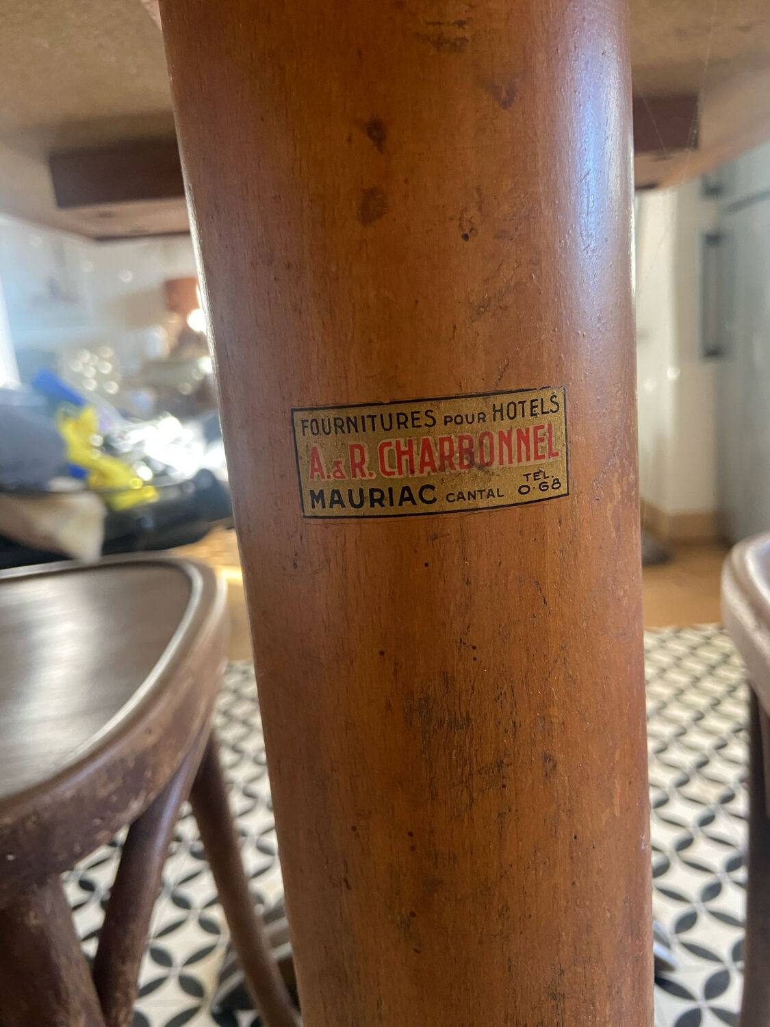 Set table and chairs Bistrot 50s