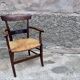 Rustic mulched armchair in oak 1940