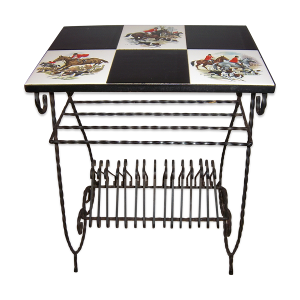 Table d'appoint de 1960 pour disques vinyl