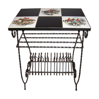 Side table of 1960 for vinyl discs