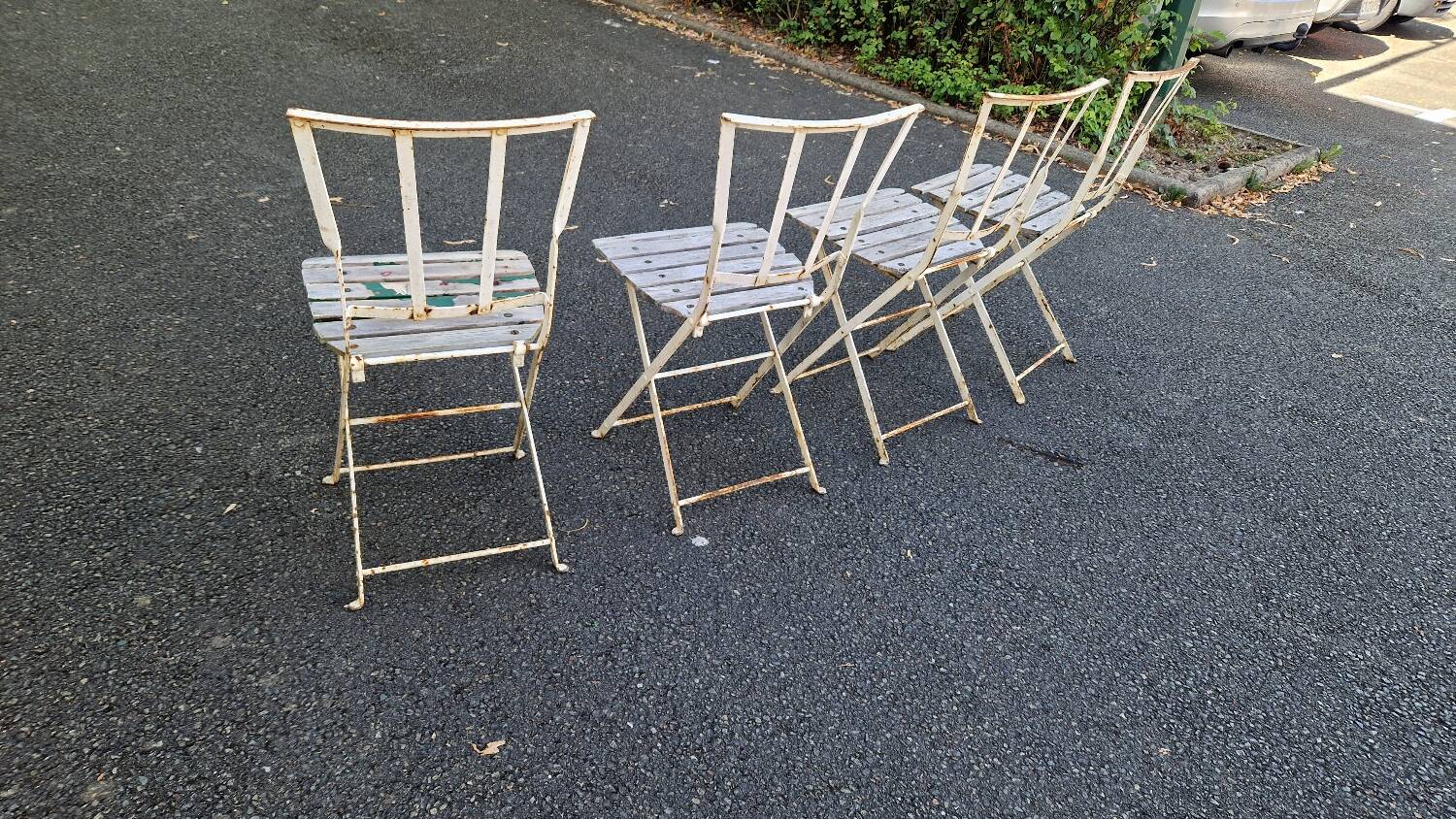 4 garden chairs