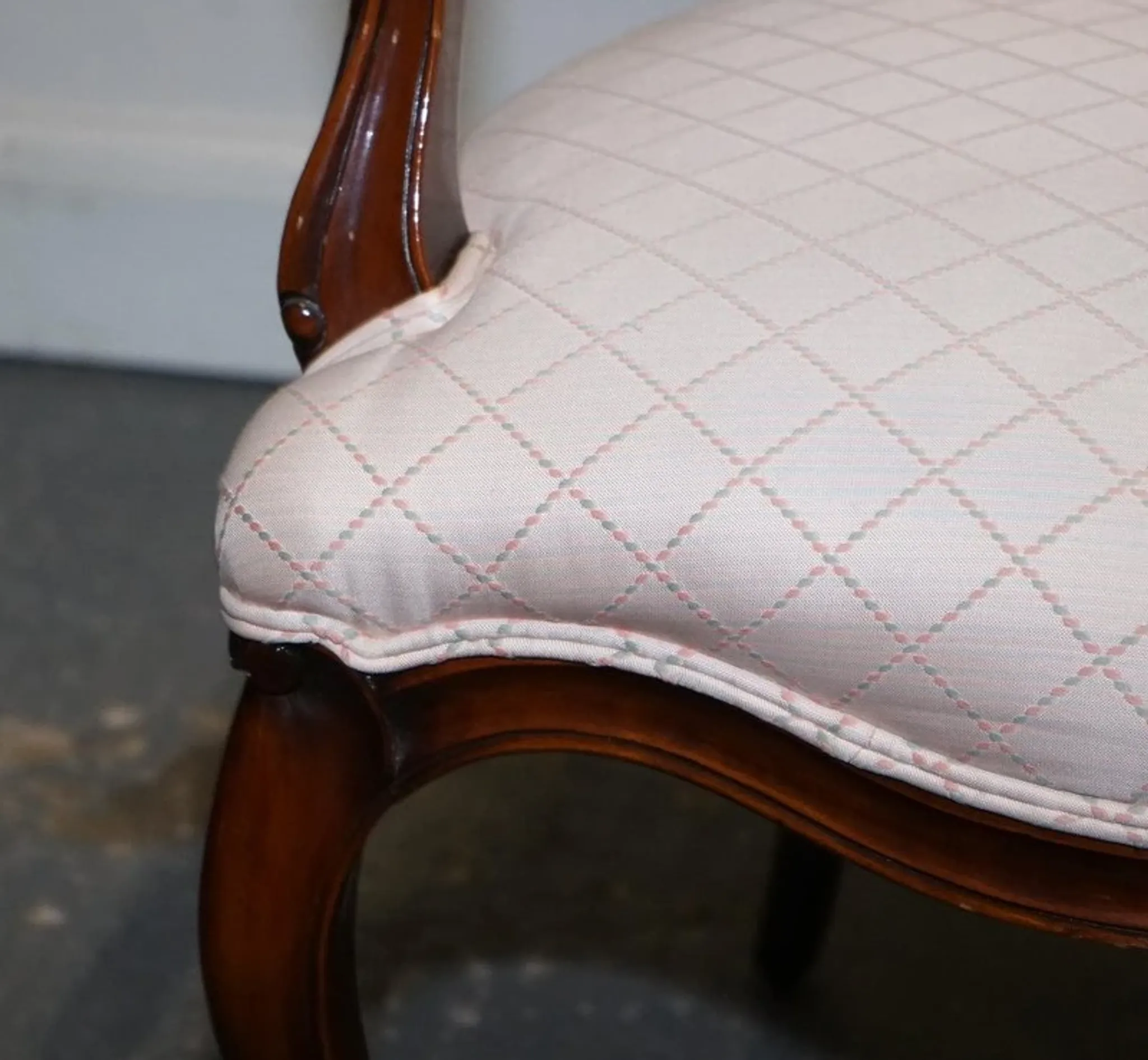 Vintage Walnut Lounge Chair, France