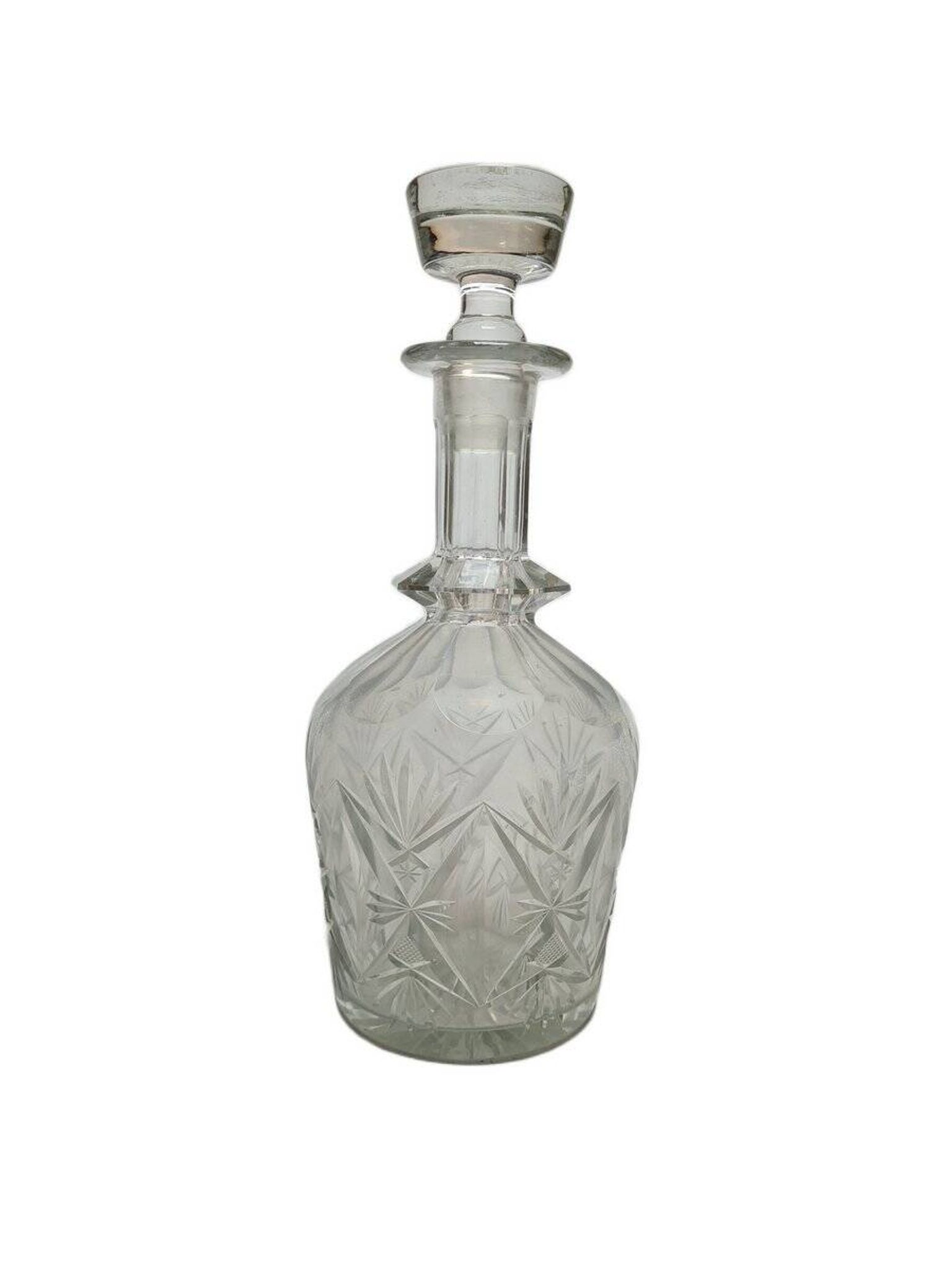Art Deco crystal carafe, Germany, 1900s