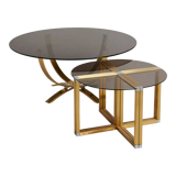 Coffee table with four side tables, 1970s, France