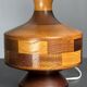 Mid-Century Table Lamp with Geometric Wood Inlay, English, circa 1955–1965