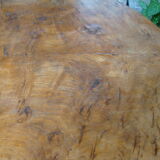 Oval coffee table Art Deco Walnut Burr