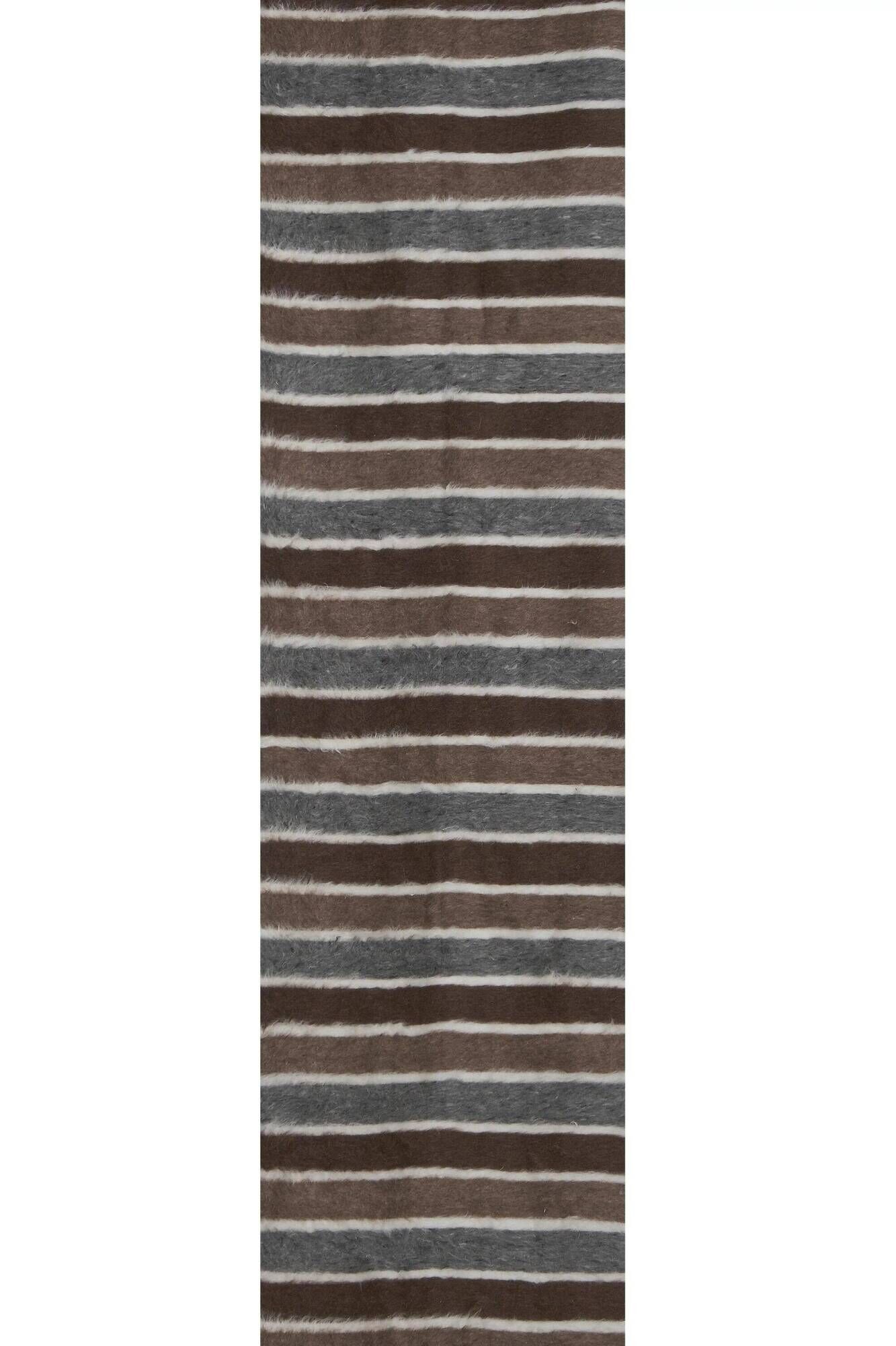 Vintage Turkish hallway rug 77x876 cm