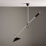 Lampe de plafond à contrepoids JJM Hoogervorst Anvia Pays-Bas 1957