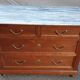Commode chêne et marbre début XXème