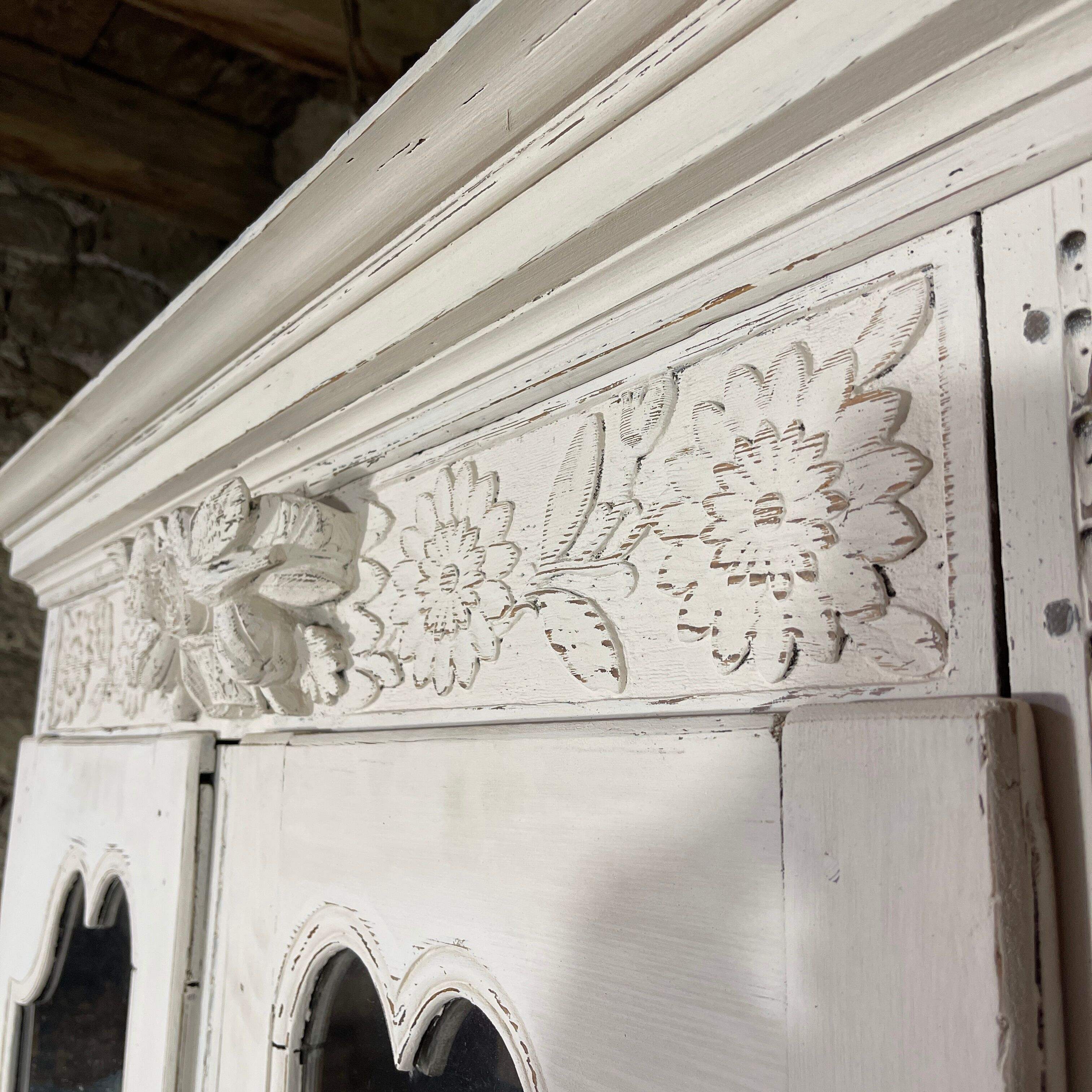 Carved wooden dresser