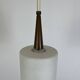 Scandinavian opaline pendant light from the 60s