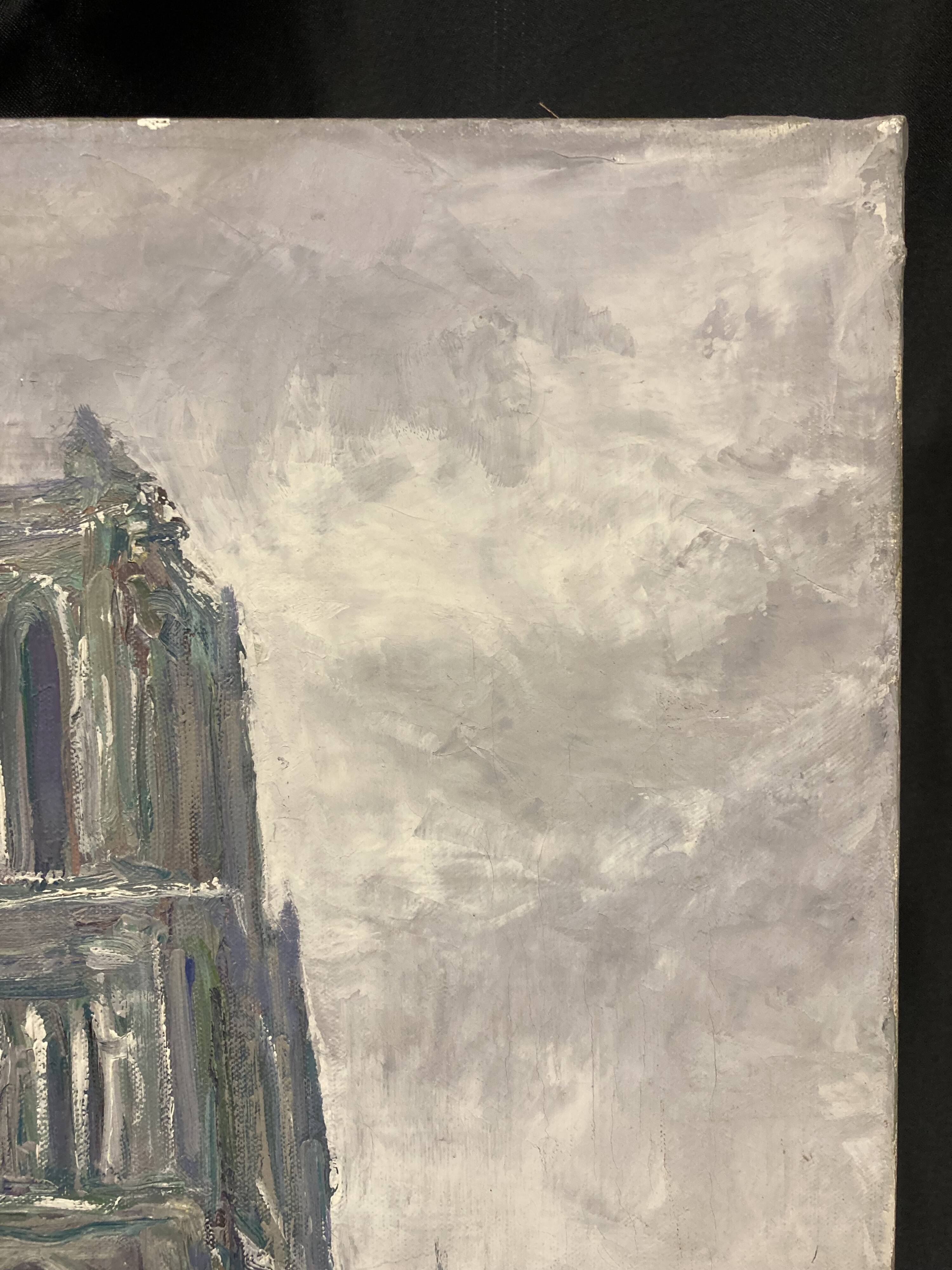 Pierre PERESS (1919-1990) Notre-Dame de Paris, Oil on canvas 1980's