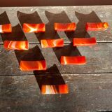 Set of 10 Vintage Agathe Table Knife Holders #D467