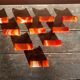 Set of 10 Vintage Agathe Table Knife Holders #D467