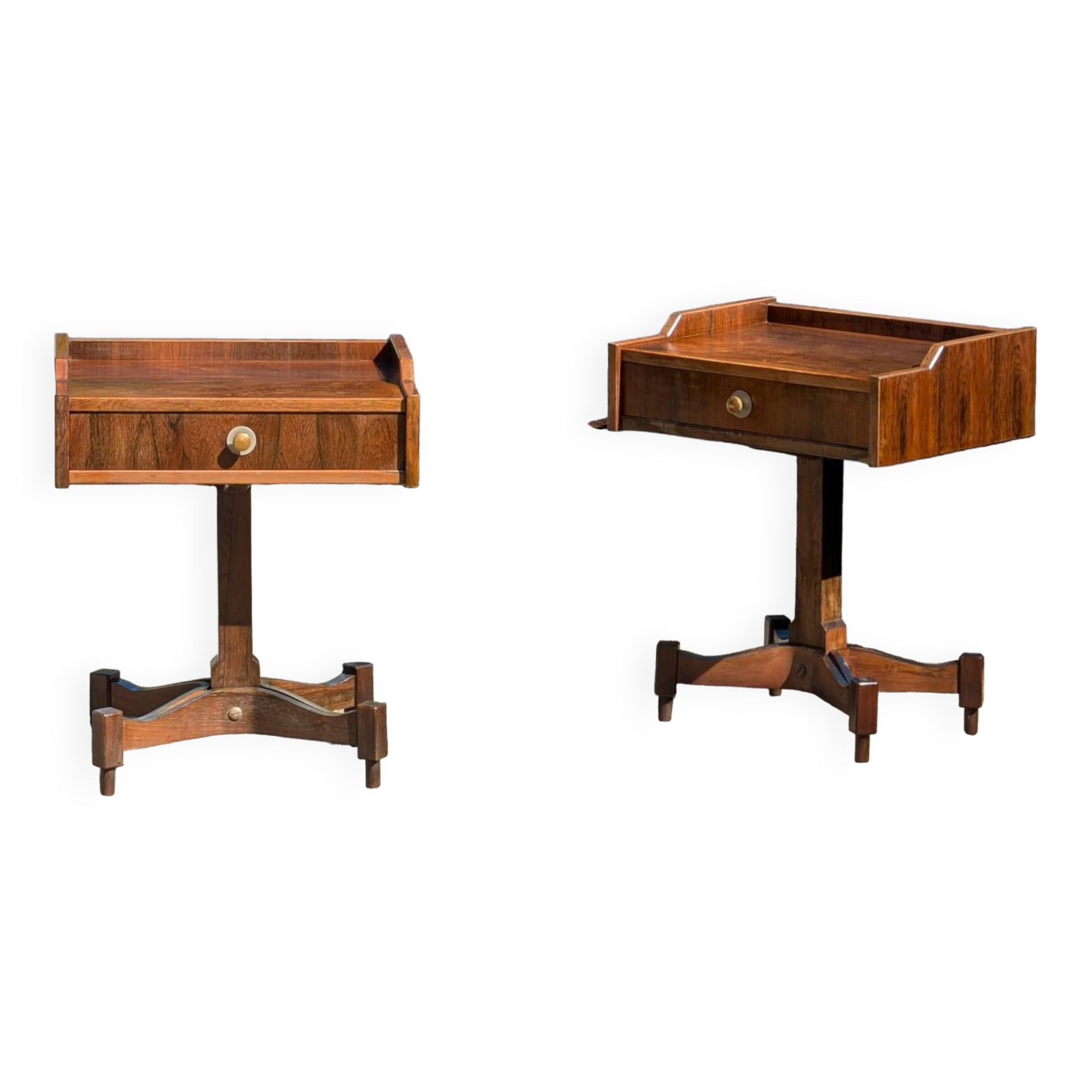 Mid-Century Rosewood set of Side Tables by Claudio Salocchi for Sormani, 1960s