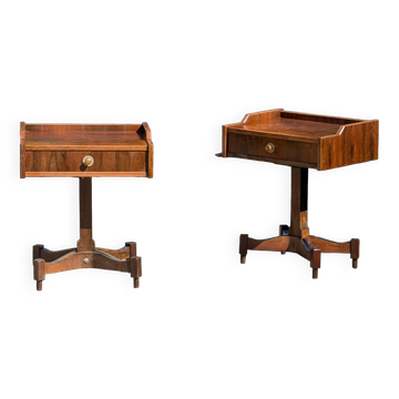 Mid-Century Rosewood set of Side Tables by Claudio Salocchi for Sormani, 1960s