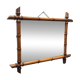 Large French Faux Bamboo Mirror, 1st half 1900s