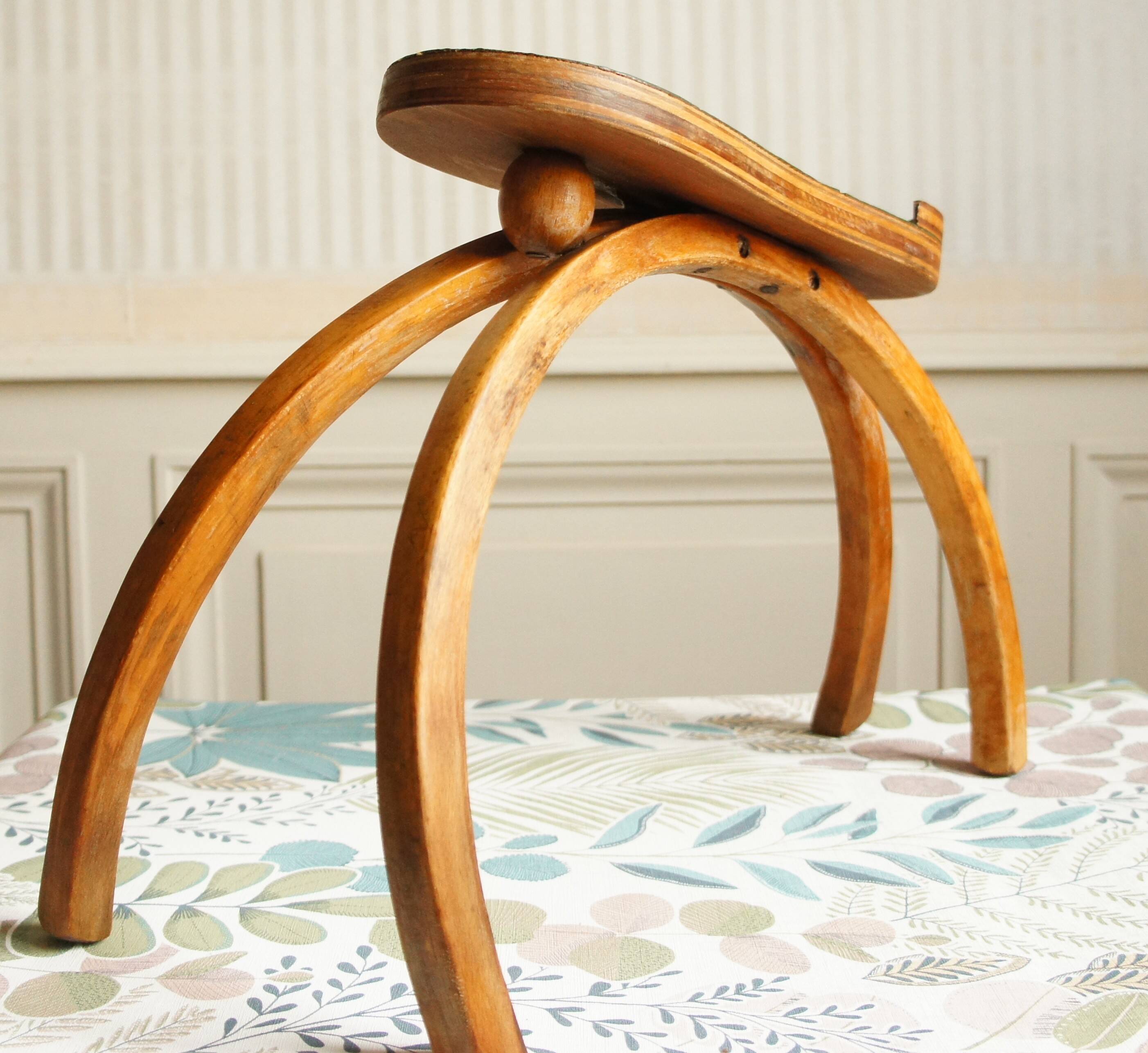 Jacob & Joseph Kohn shoe shine stool, Austria, circa 1920