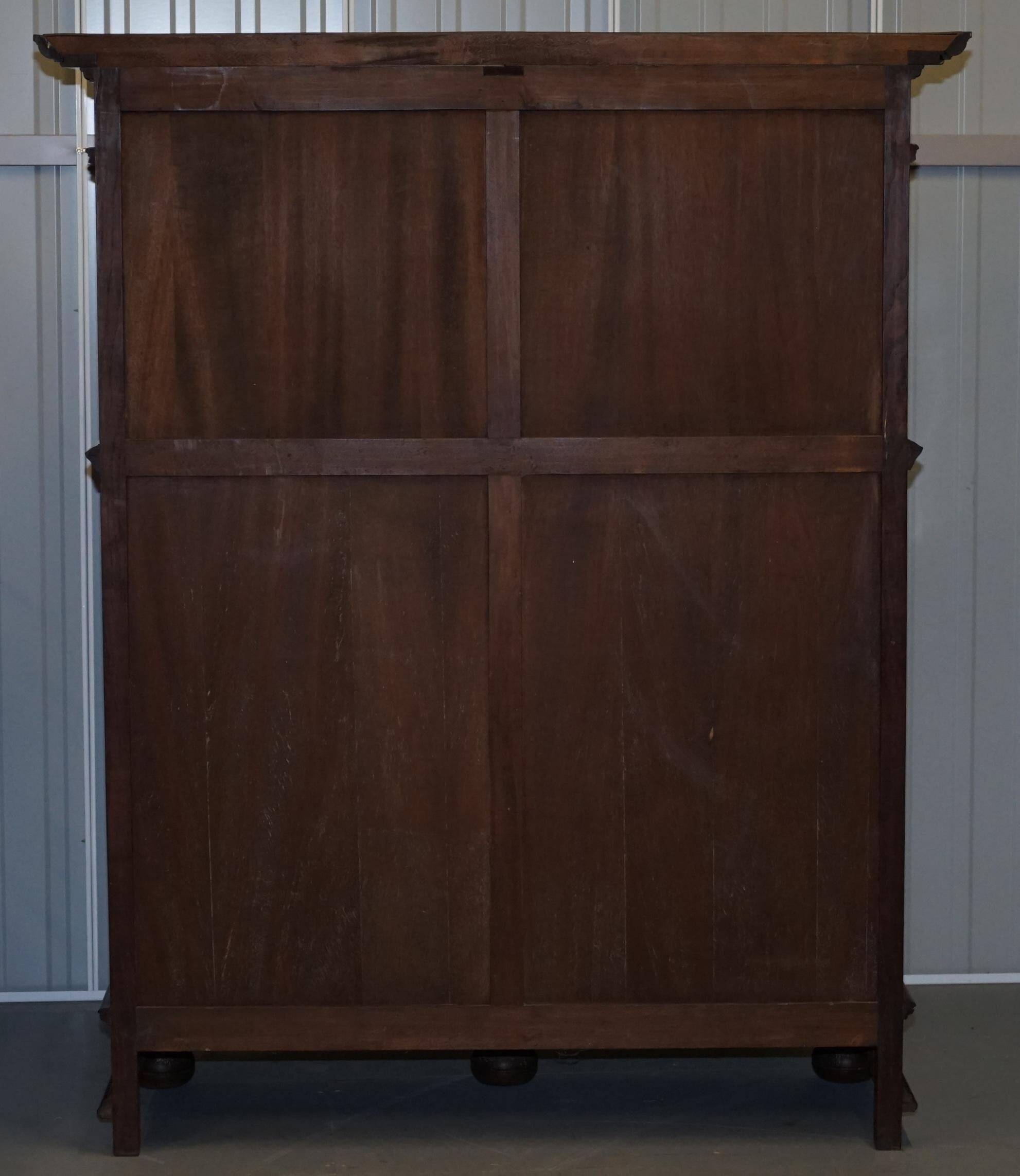 Hand-carved Dutch armoire from the 1940s.