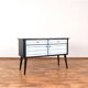 Mid-Century Op-Art. Hand-Painted German Sideboard, 1960s.