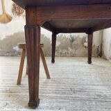 Solid oak farmhouse table 185cm