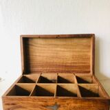 Wooden box with lockers