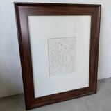 Henri Matisse vellum screenprint framed by King McGraw