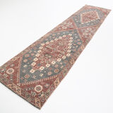 3x13 Persian Antique Runner Rug, 94x387Cm