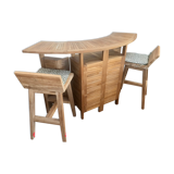 Bar et ses 2 chaises hautes