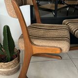 Pair of vintage Baumann Kangaroo chairs